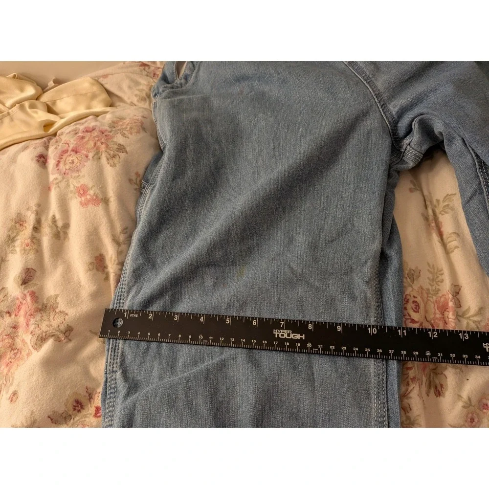 Liberty Vintage 90s Style Women's Medium Denim Bib Overalls Cotton Straight Leg